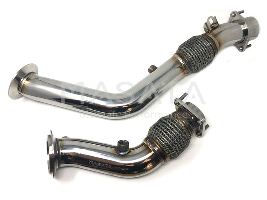 Masata S55 F80 F82 Catless Downpipes for BMW M2 Competition, M3 & M4