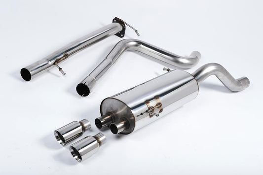 Milltek Fiesta ST180 Cat-Back Exhaust- Race Non Resonated- Polished tips